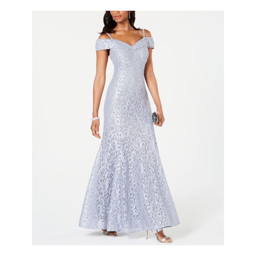 R&M RICHARDS PETITE Womens Light Blue Spaghetti Strap Formal Dress Petites 8P